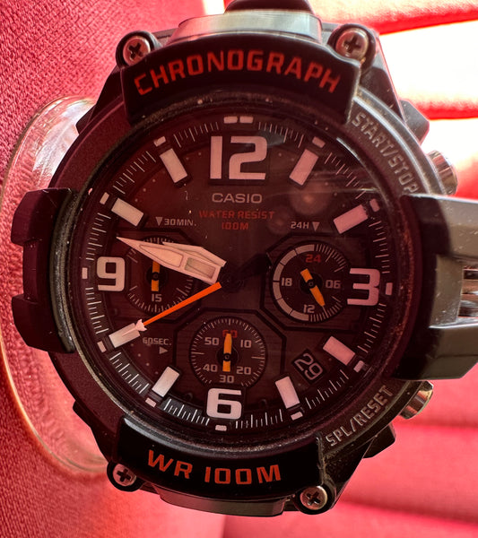 Casio MCW-100H Chronograph Watch – Retro Sporty Style