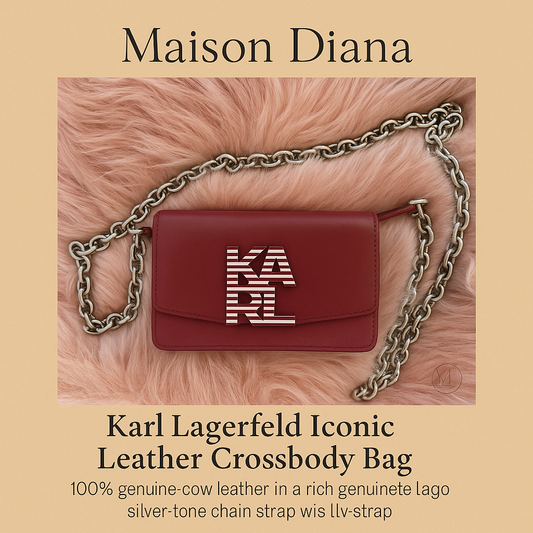 Maison Diana – Karl Lagerfeld Iconic Leather Crossbody Bag
