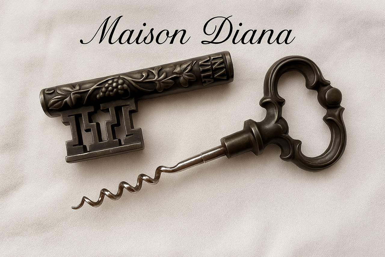 Decorative Key-Shaped Corkscrew – “In Vino Vita”