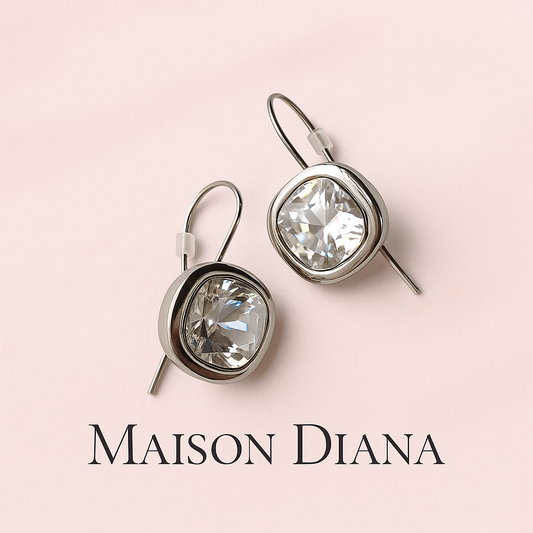 Dyrberg/Kern Crystal Drop Earrings – Scandinavian Sparkle