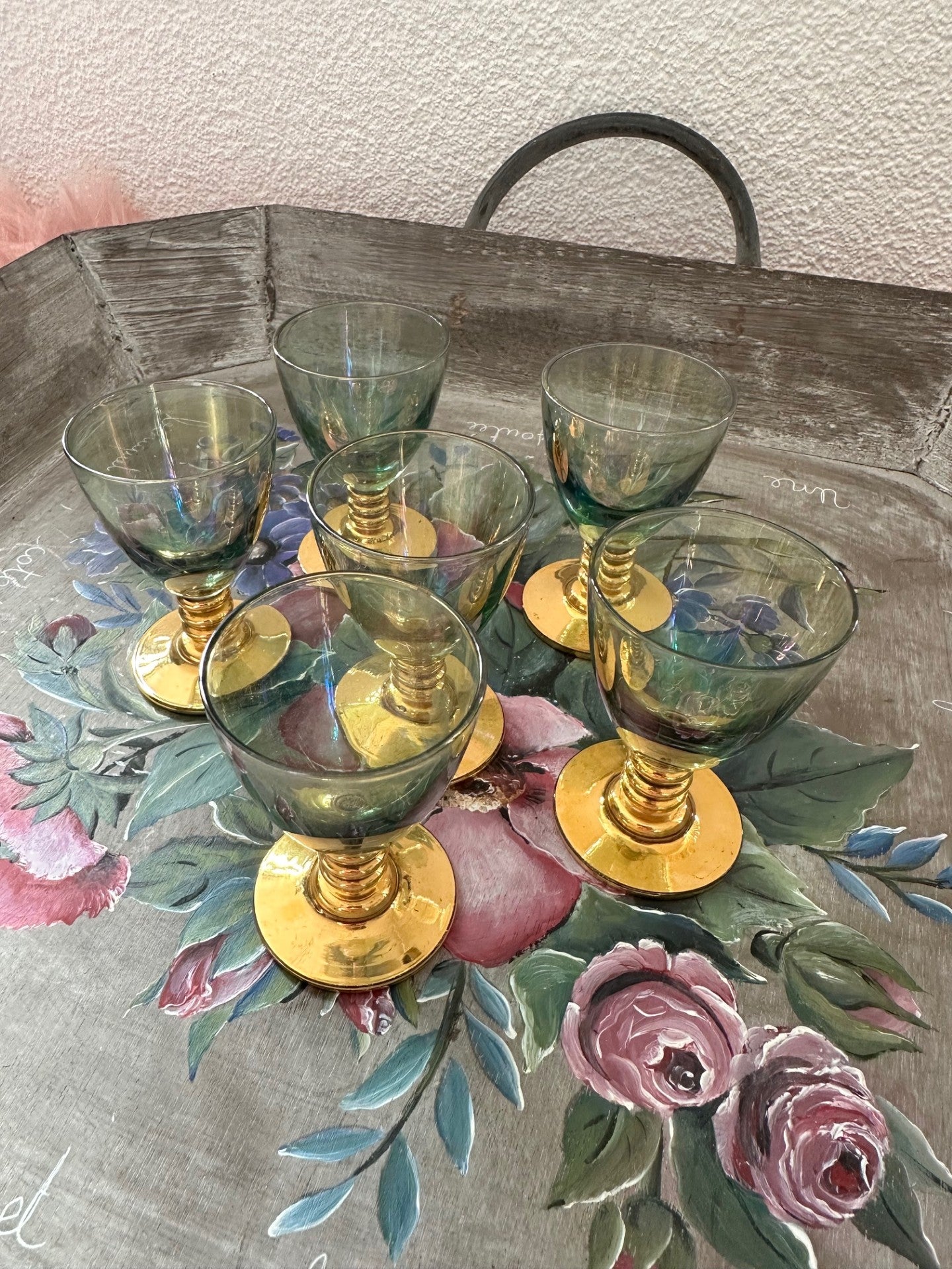 Vintage French Liqueur Glasses – Set of 6 | Maison Diana