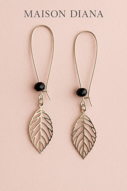 Whispering Leaves” Earrings  Delicate, airy, and full of charm.