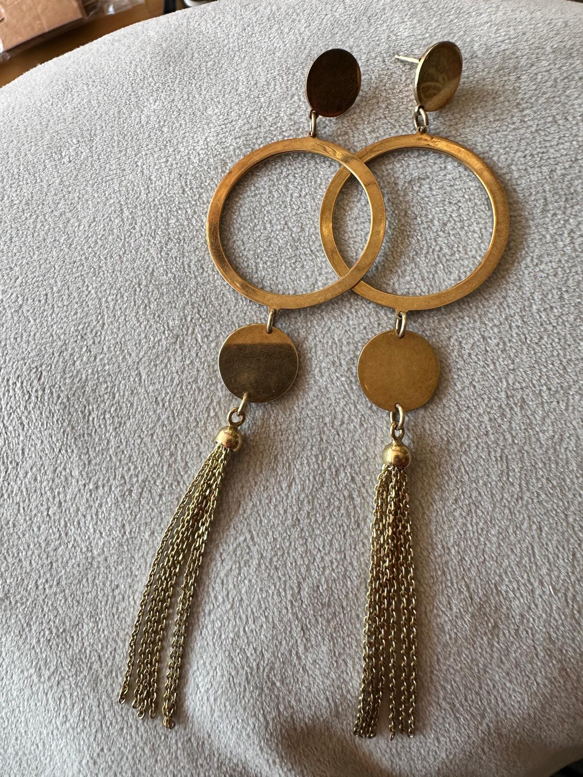 Gold-Plated Sterling Silver Statement Earrings by LOTT. gioielli – 925 Marked