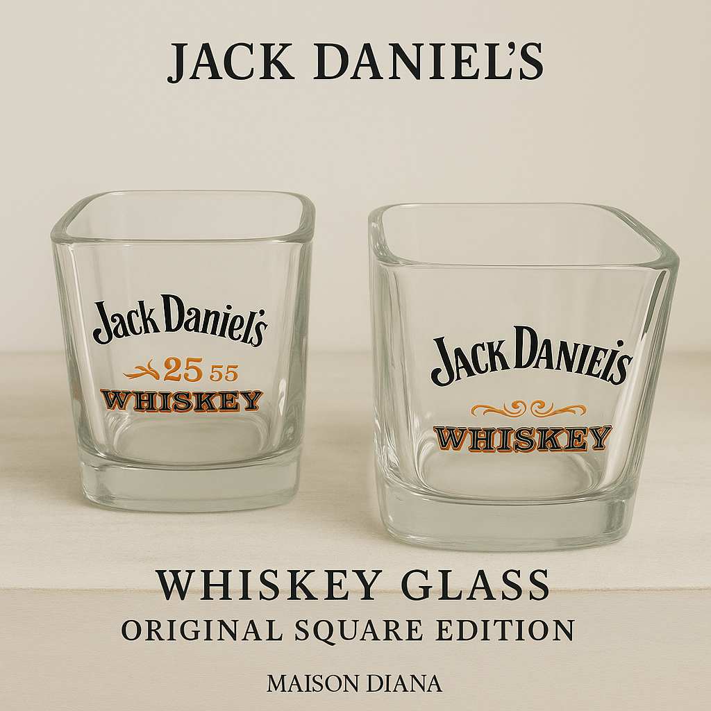 Jack Daniel’s Whiskey Glass – Original Square Edition