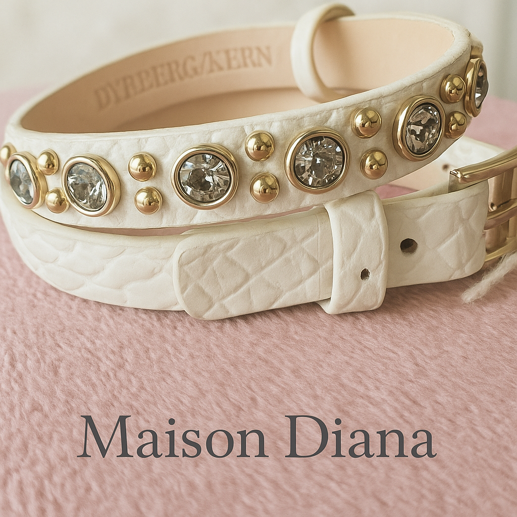 Dyrberg/Kern White Crystal Choker – Vintage Designer Piece
