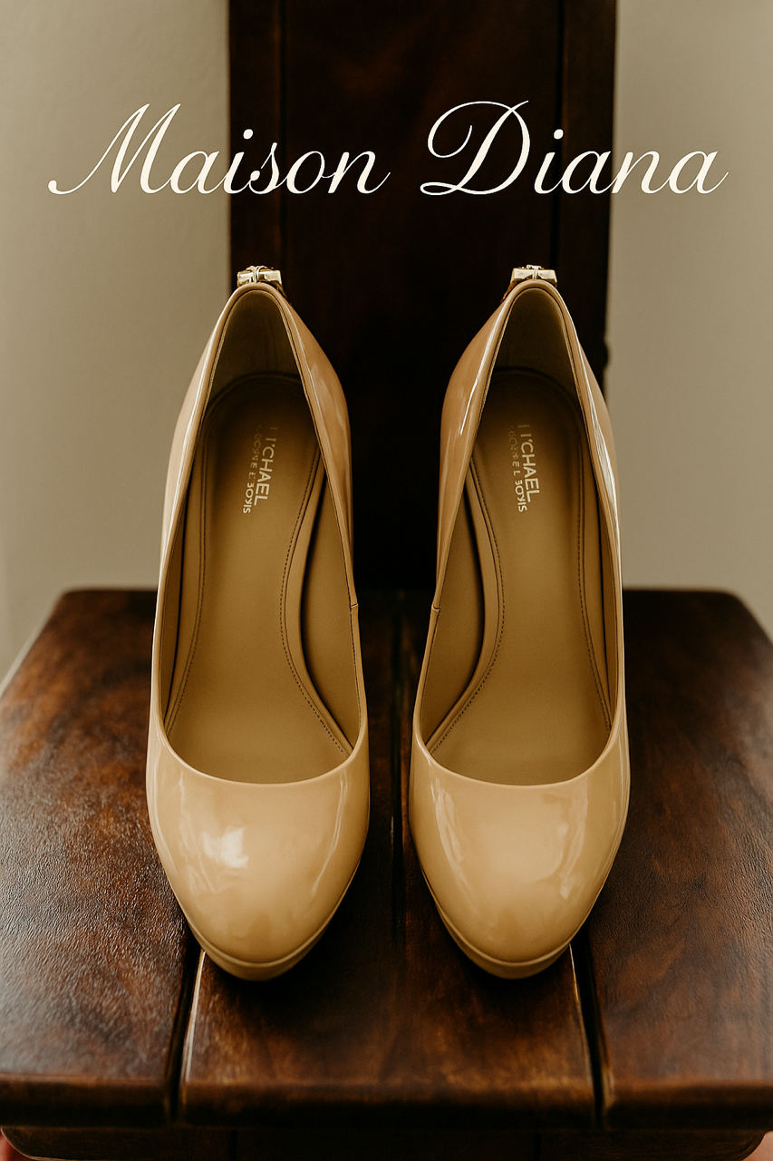 Michael Kors Nude Patent Leather Heels – Polished Elegance