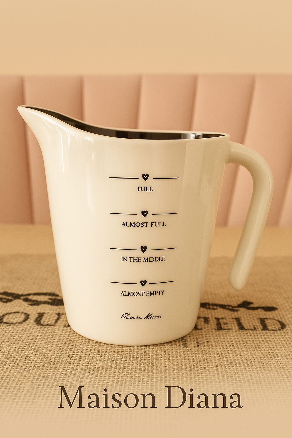 Rivièra Maison - Ceramic Measuring Jug – 0.6 Liter