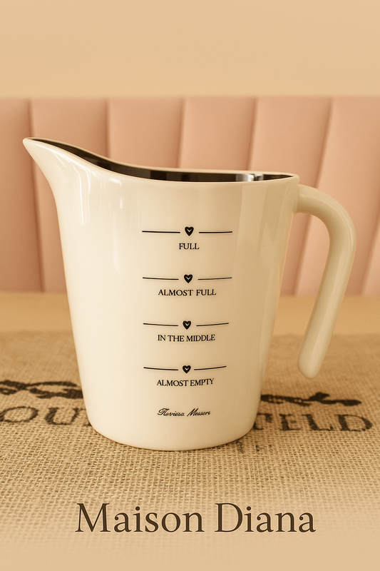 Rivièra Maison - Ceramic Measuring Jug – 0.6 Liter