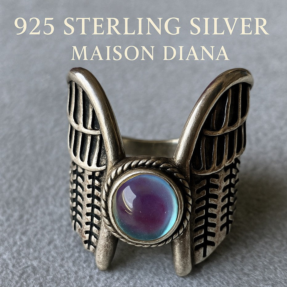 Sterling Silver Wing Ring – Size 18