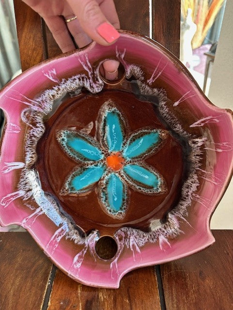 Vintage Vallauris Ceramic Bowl – Signed S.R. – Handcrafted by Séraphin Roux – c.1950s