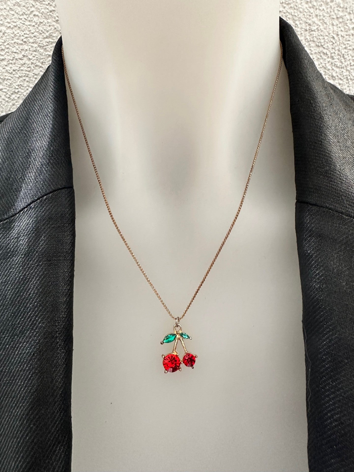 🍒 Cherry Charm Necklace – Maison Diana