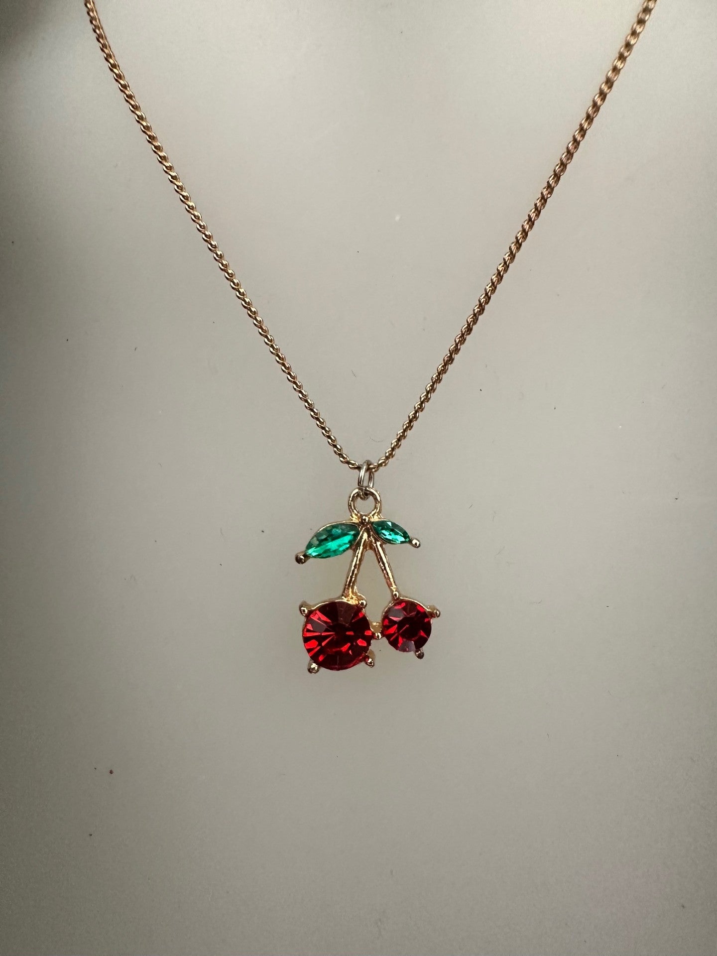 🍒 Cherry Charm Necklace – Maison Diana