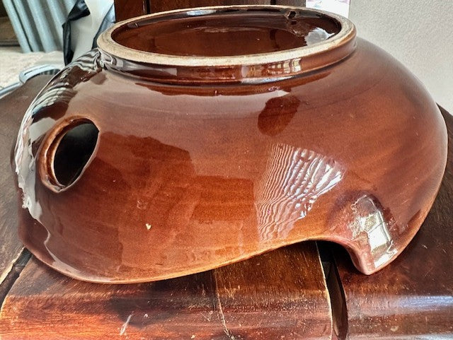 Vintage Vallauris Ceramic Bowl – Signed S.R. – Handcrafted by Séraphin Roux – c.1950s