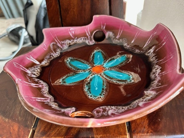 Vintage Vallauris Ceramic Bowl – Signed S.R. – Handcrafted by Séraphin Roux – c.1950s