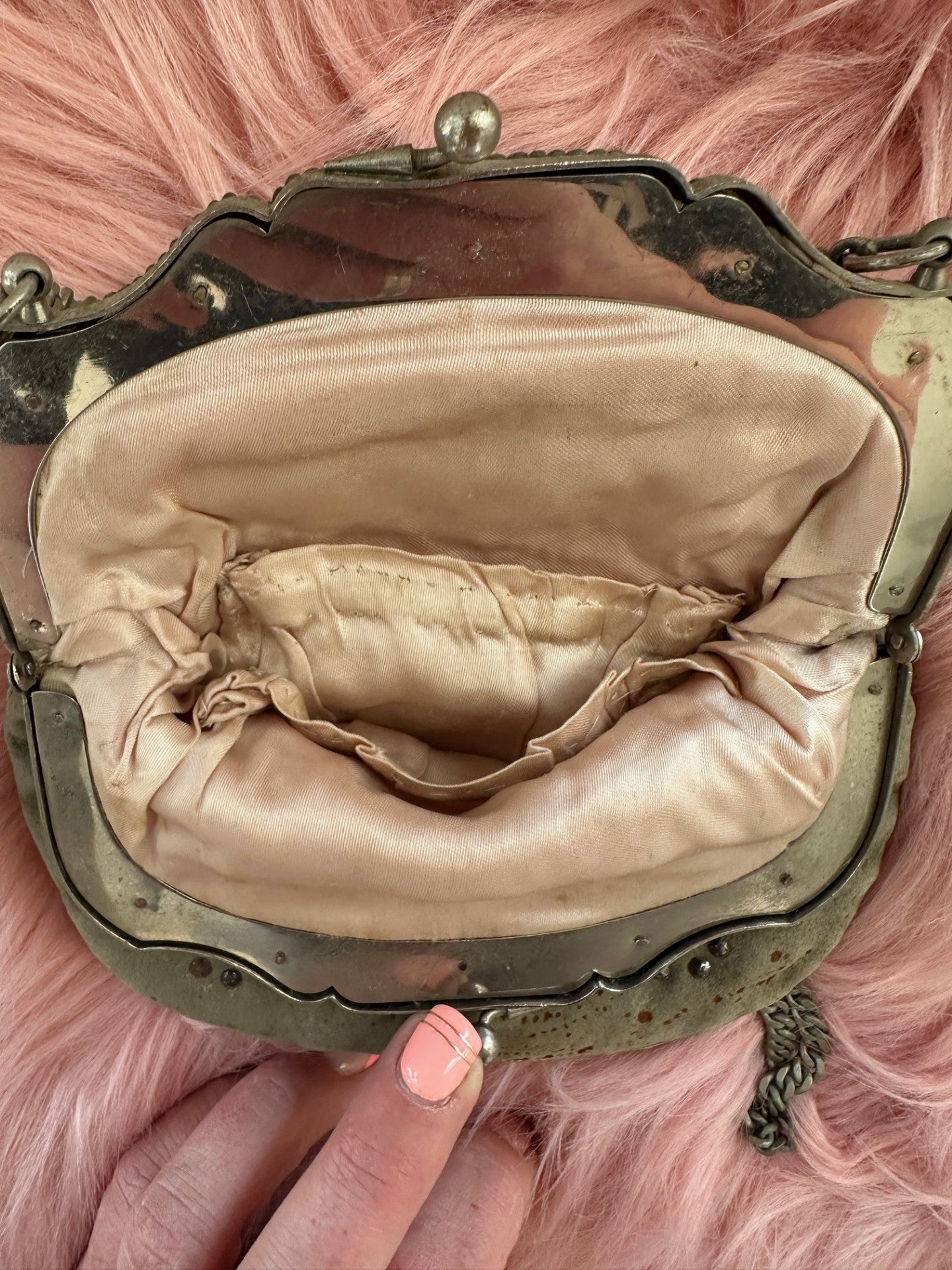 Beautifull Antique Beaded Evening Bag – Circa 1920s