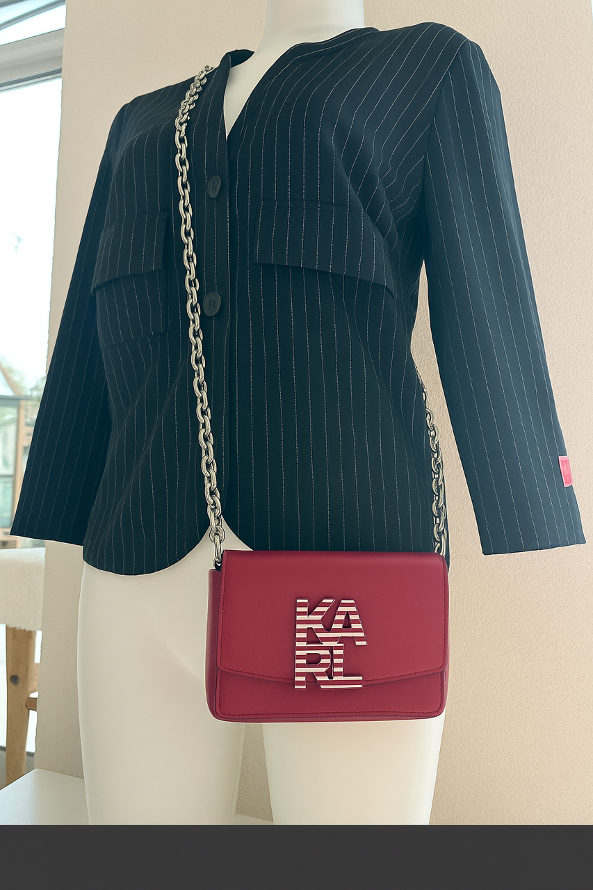 Maison Diana – Karl Lagerfeld Iconic Leather Crossbody Bag