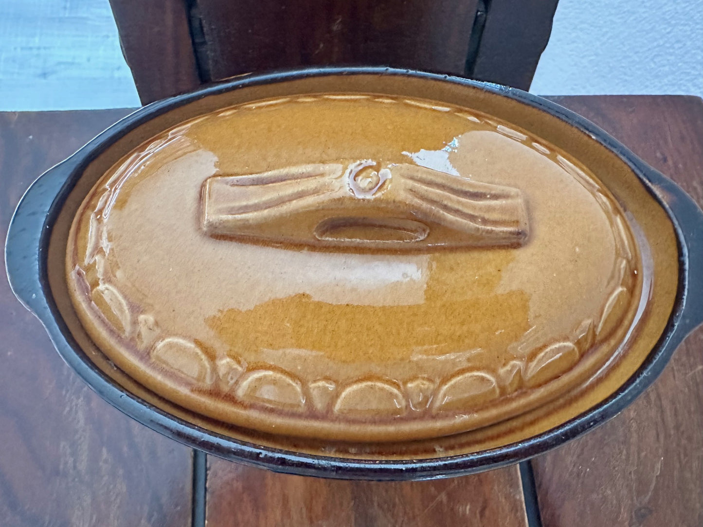 Vintage French Ceramic Terrine – “L’Auberge du Rond d’Orléans”