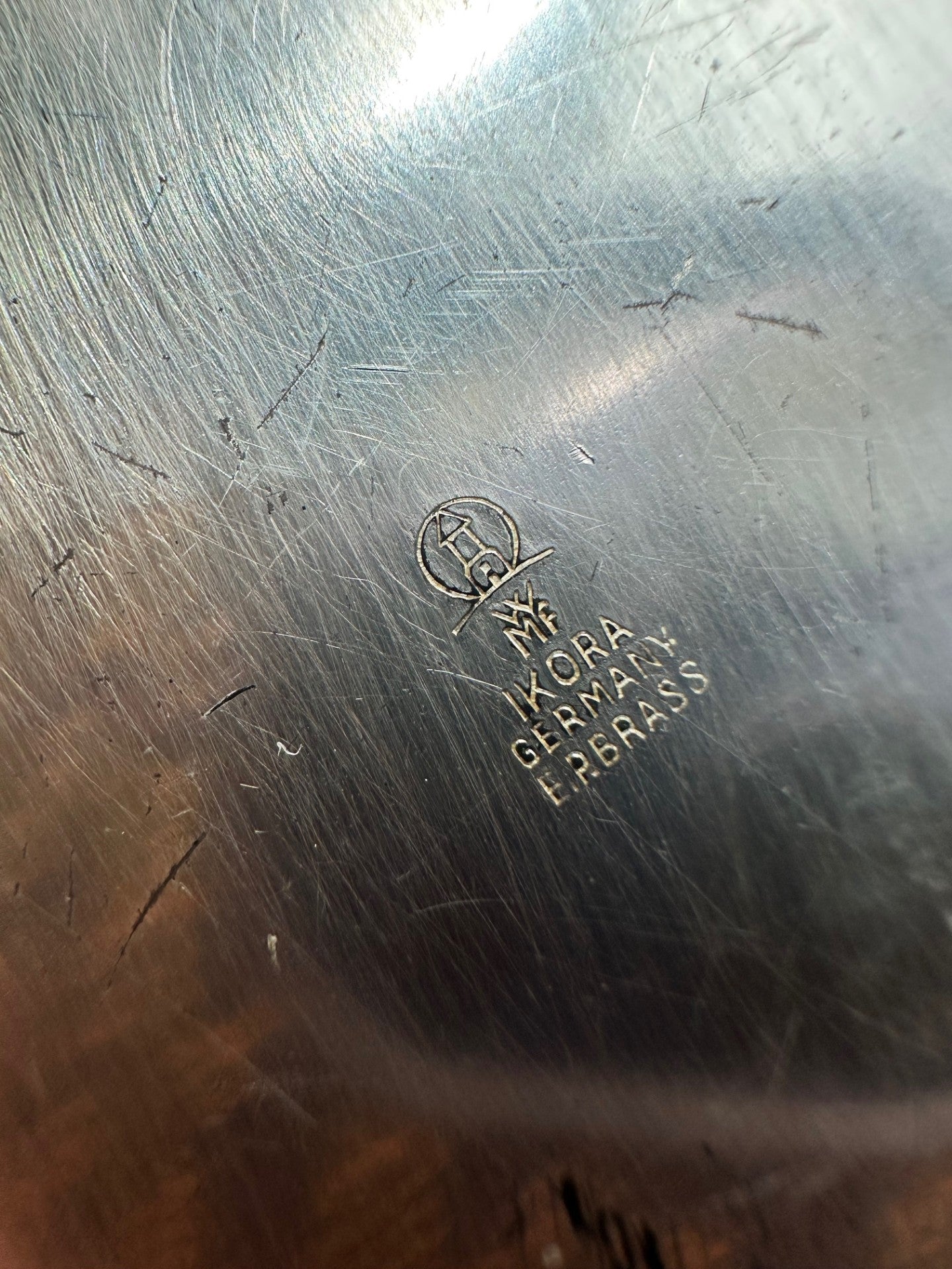 Vintage WMF Ikora Germany Silver-Plated Brass Bowl – Art Deco Style