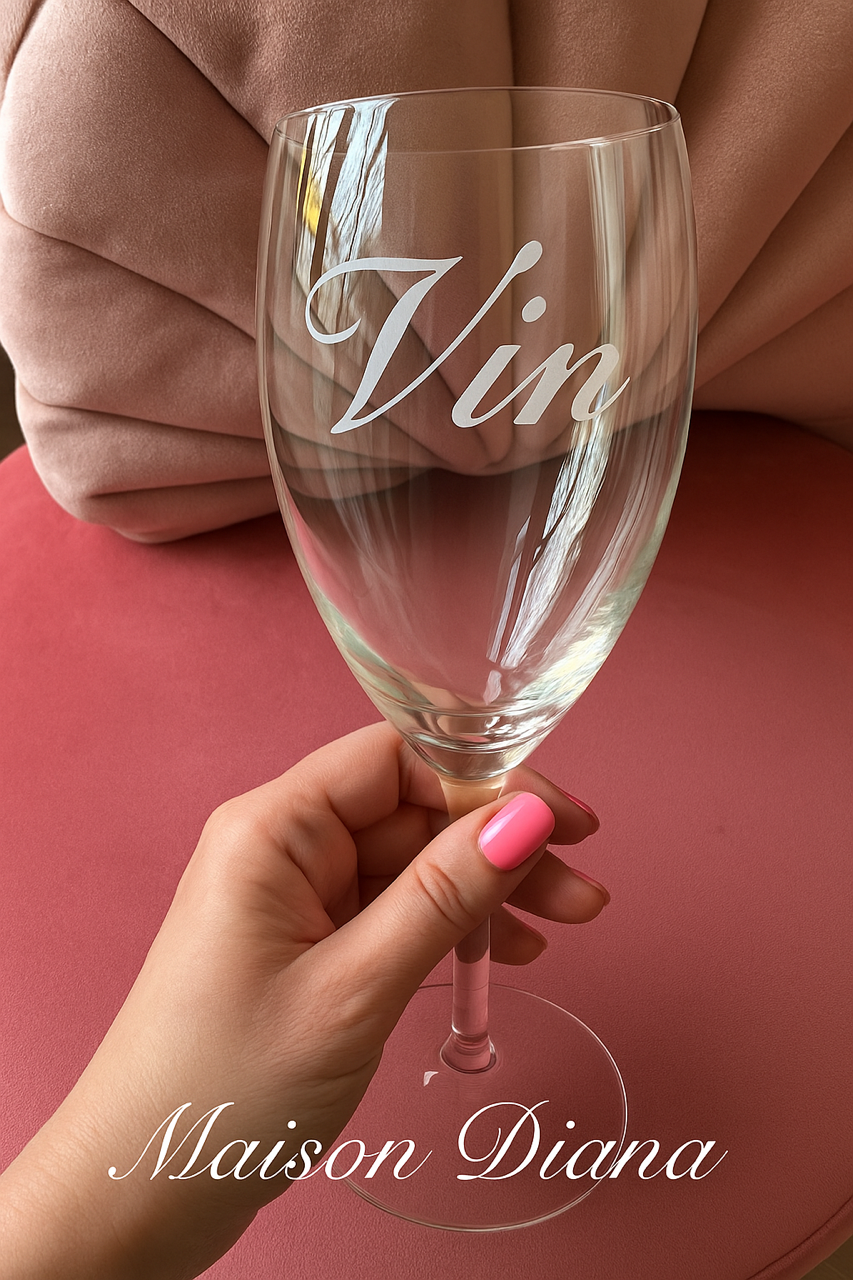 Riviera Maison “Vin” Wine Glass – Elegant French Charm in Every Sip