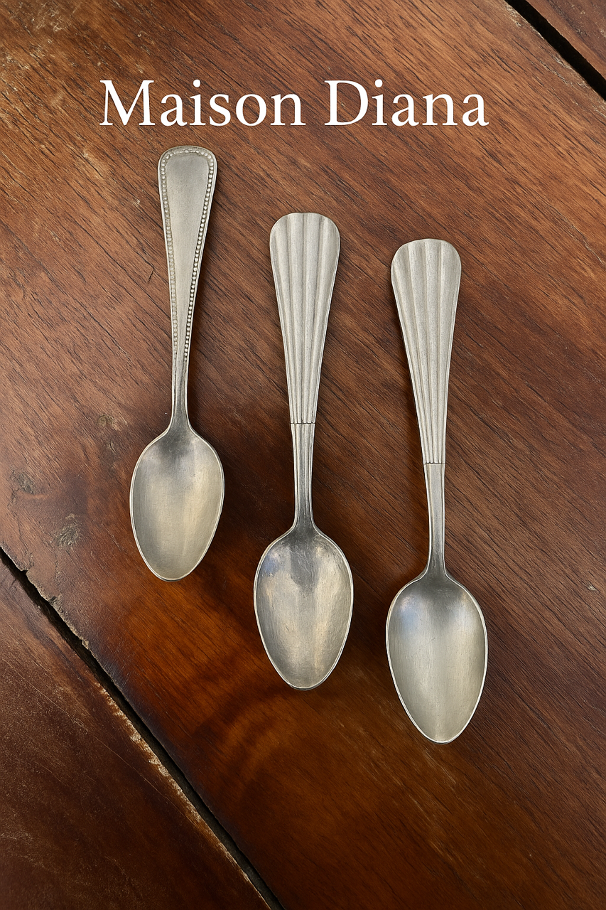 Vintage Alpacca Teaspoon Set – Set of 3