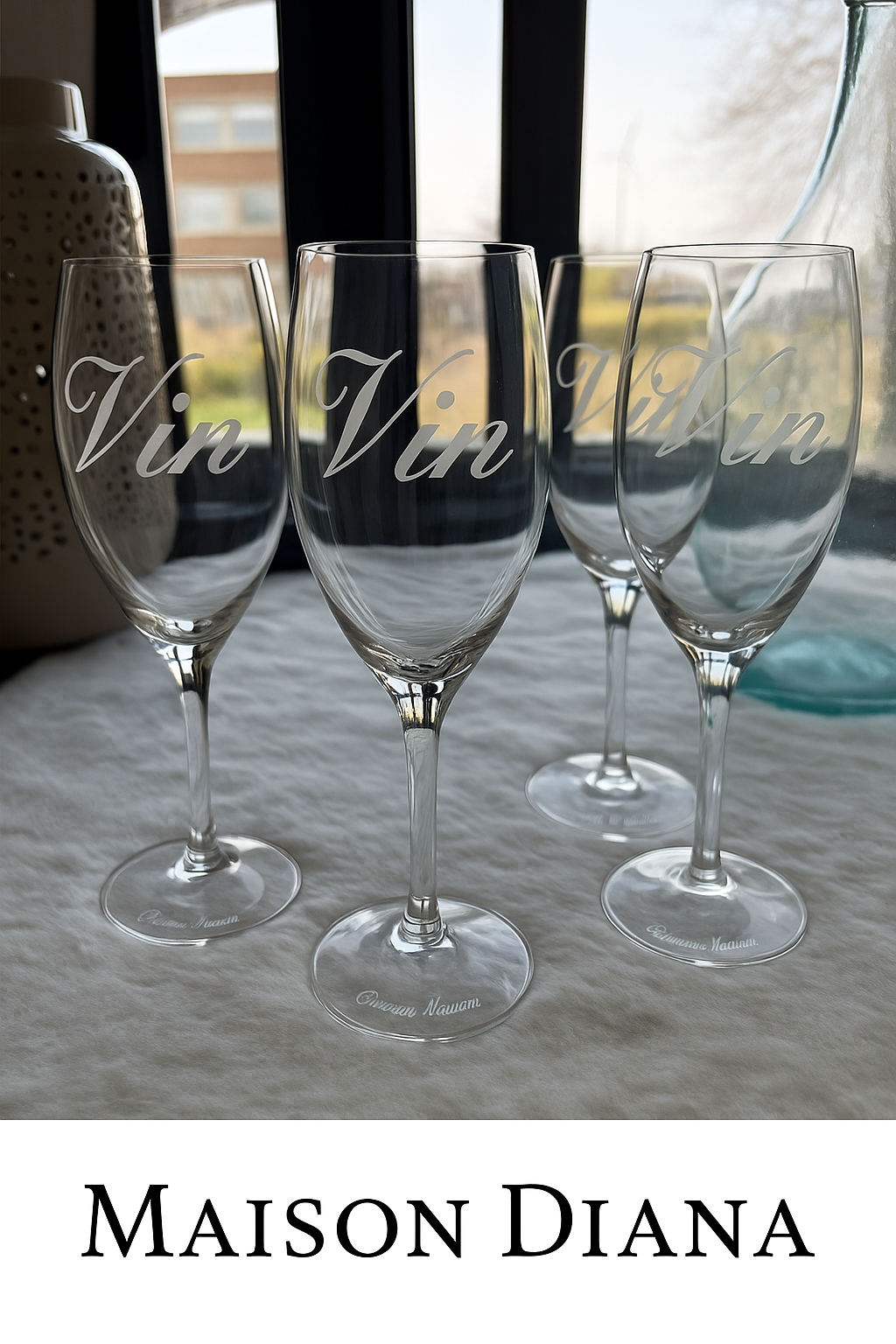 Rivièra Maison - “Vin” Wine Glass – Elegant French Charm in Every Sip