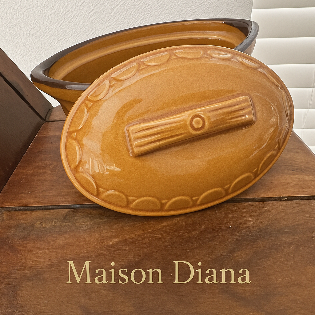 Vintage French Ceramic Terrine – “L’Auberge du Rond d’Orléans”