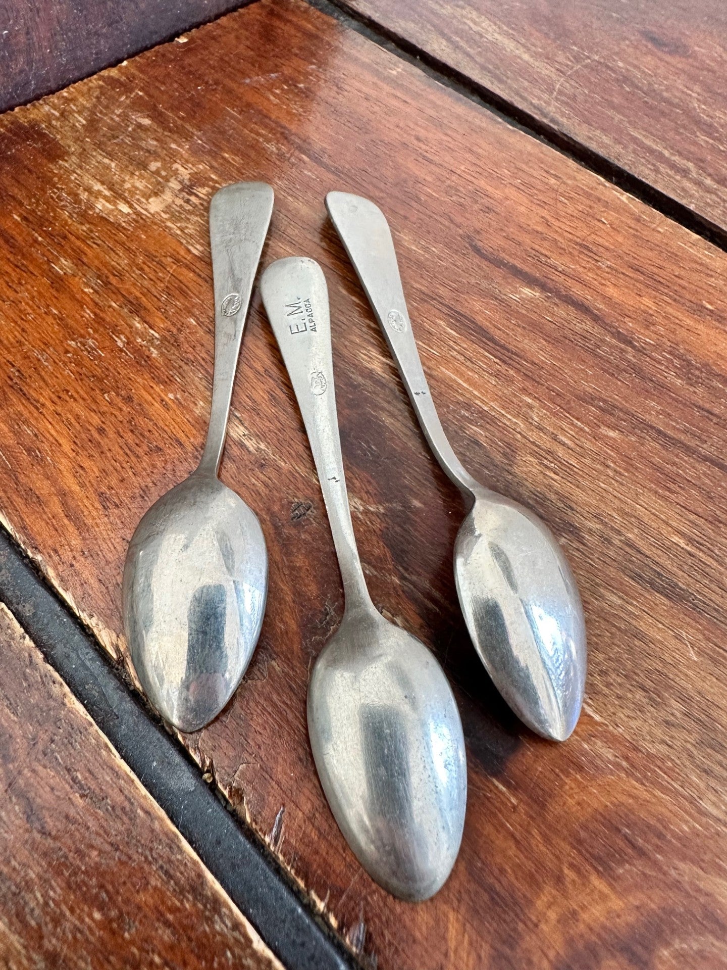 Vintage Alpacca Teaspoon Set – Set of 3