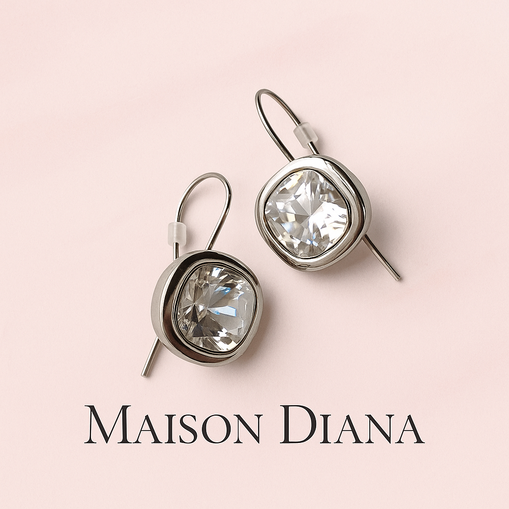 Dyrberg/Kern Crystal Drop Earrings – Scandinavian Sparkle