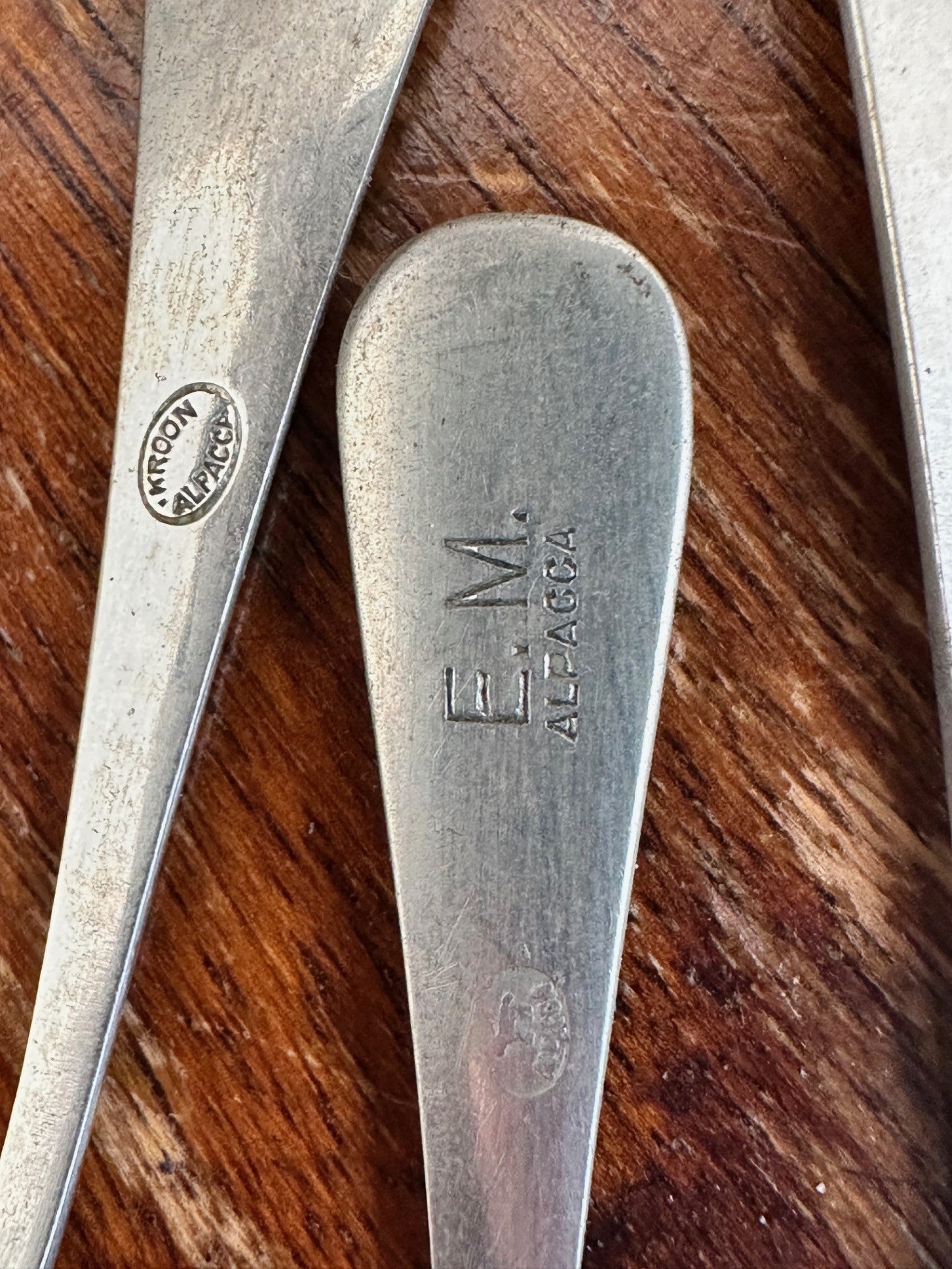 Vintage Alpacca Teaspoon Set – Set of 3