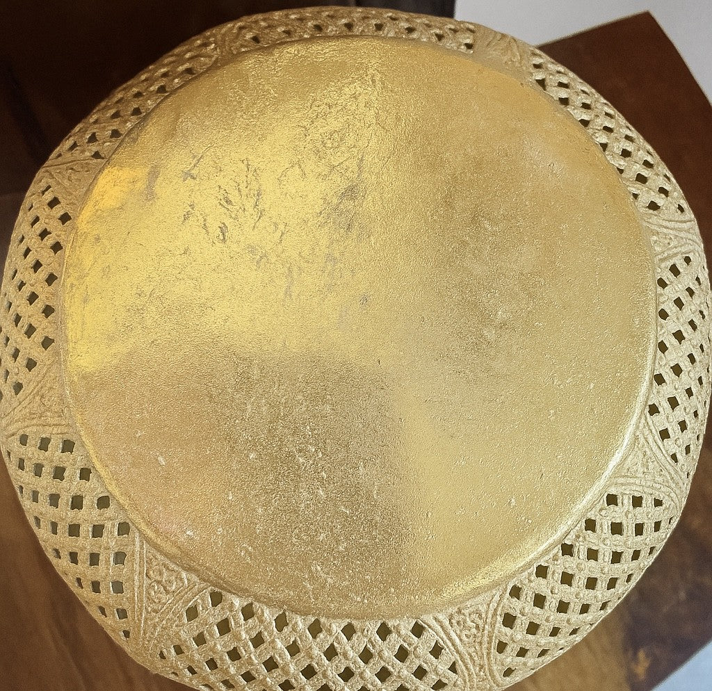 Vintage-Style Riverdale Metal Lantern – Gold Finish