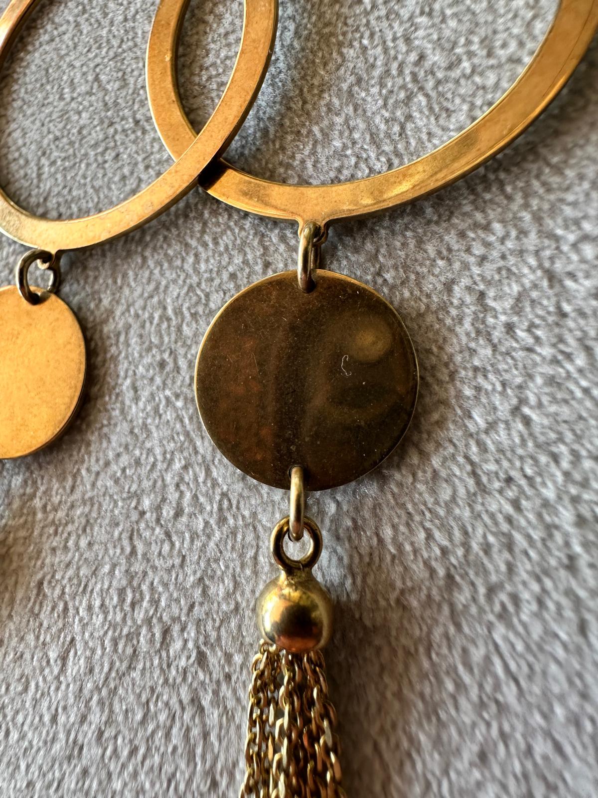 Gold-Plated Sterling Silver Statement Earrings by LOTT. gioielli – 925 Marked