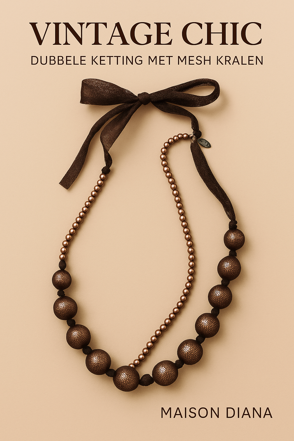 Vintage Double Strand Mesh Necklace by LBVYR