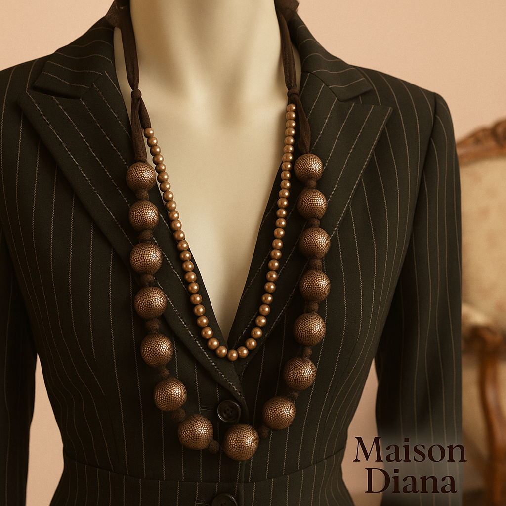 Vintage Double Strand Mesh Necklace by LBVYR