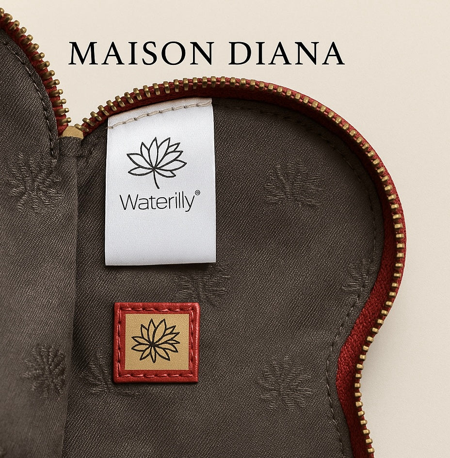 Heart-Shaped Leather Wristlet by Waterlily – Red