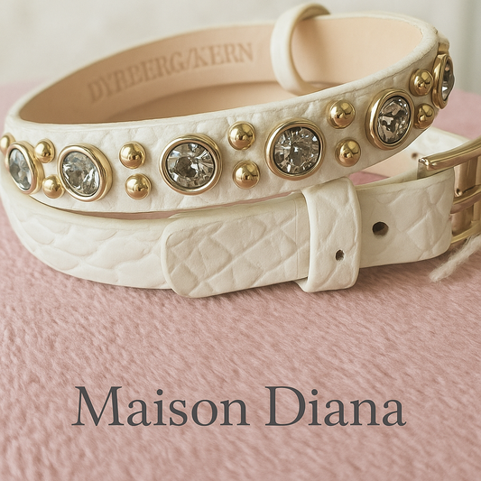 Dyrberg/Kern White Crystal Choker – Vintage Designer Piece