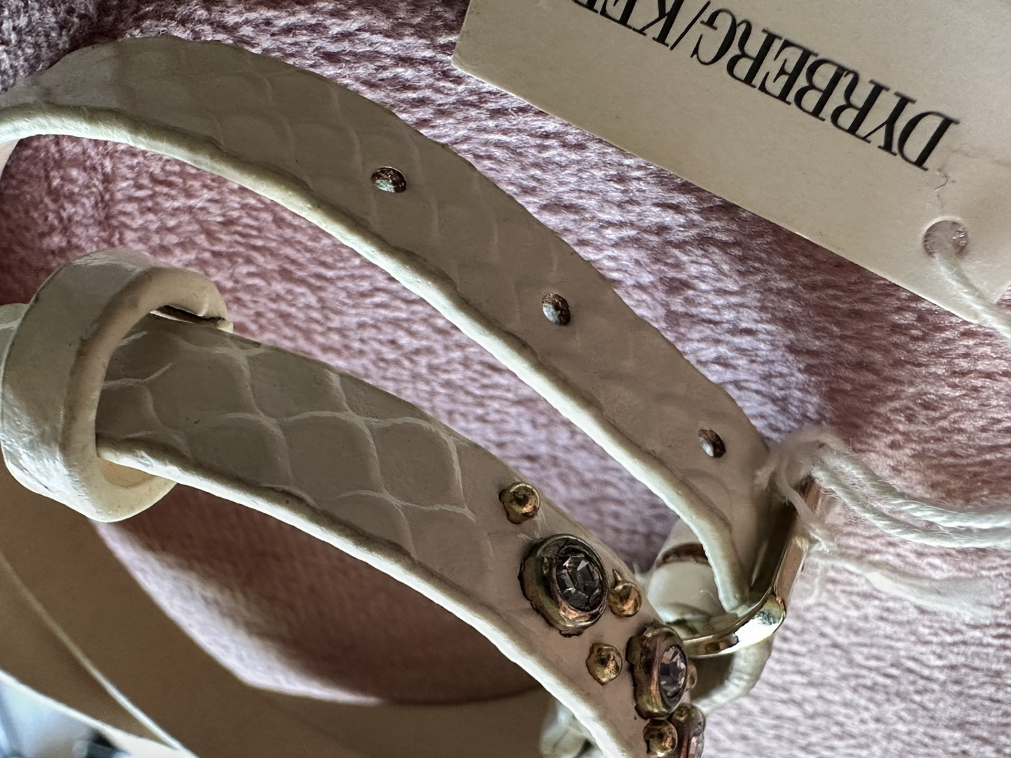 Dyrberg/Kern White Crystal Choker – Vintage Designer Piece