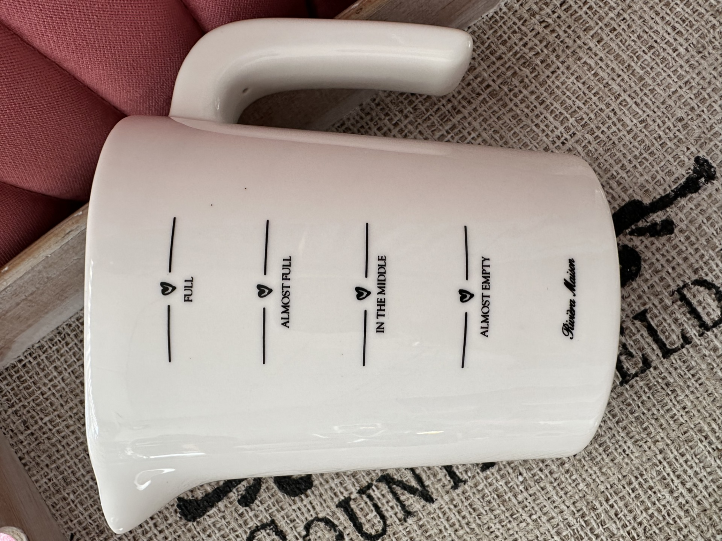 Rivièra Maison - Ceramic Measuring Jug – 0.6 Liter