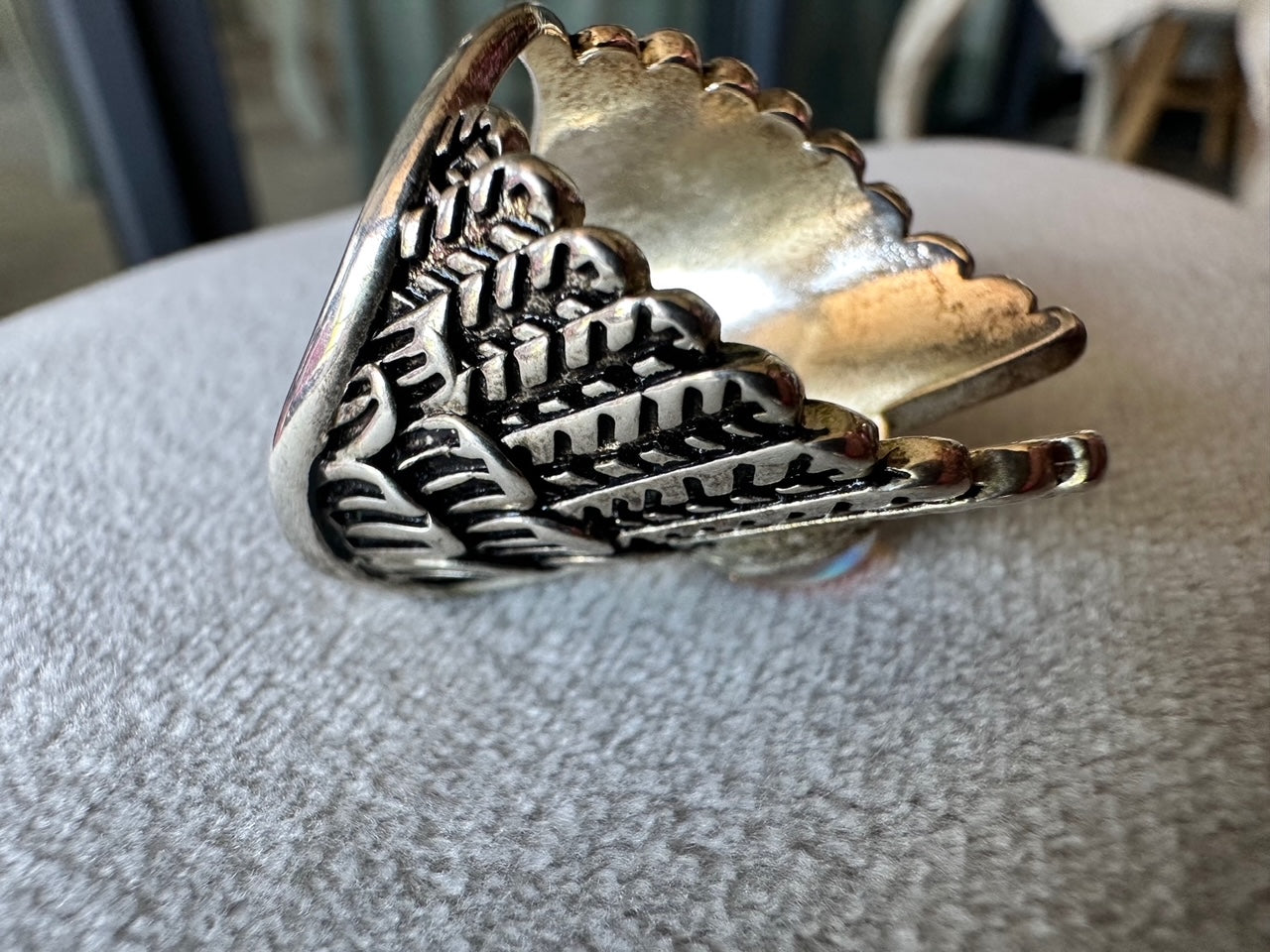 Sterling Silver Wing Ring – Size 18