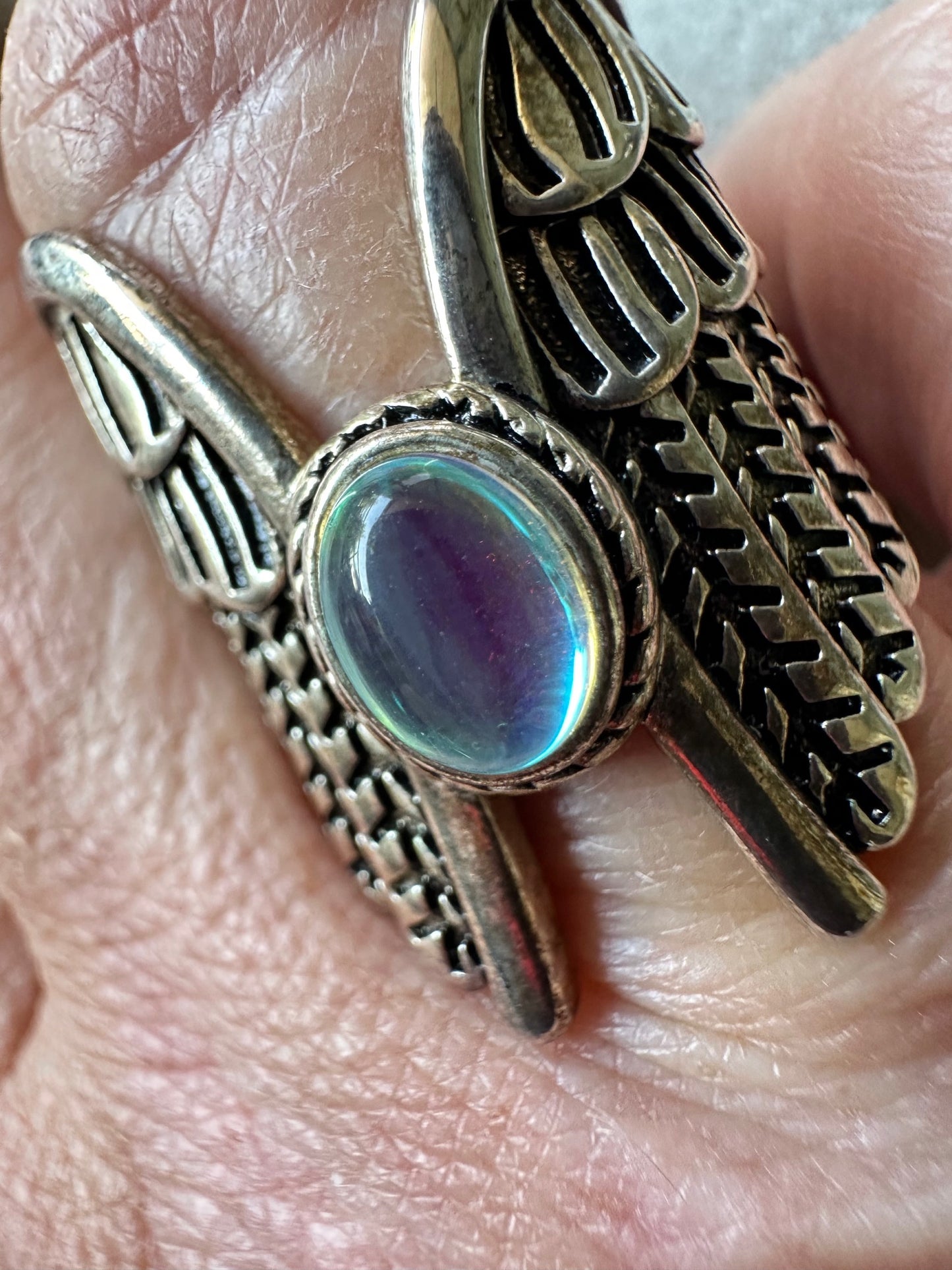 Sterling Silver Wing Ring – Size 18