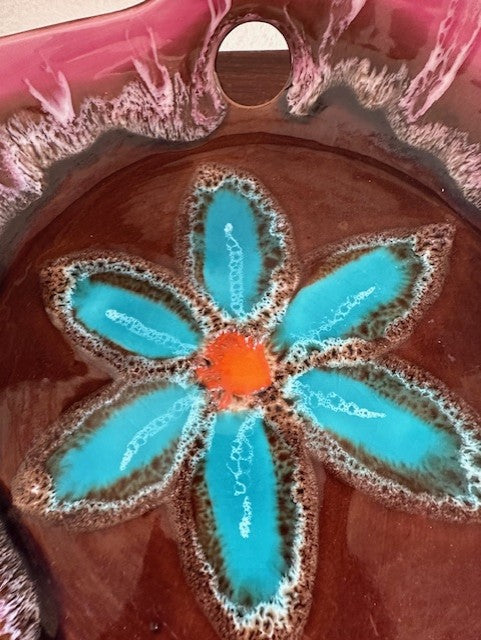 Vintage Vallauris Ceramic Bowl – Signed S.R. – Handcrafted by Séraphin Roux – c.1950s