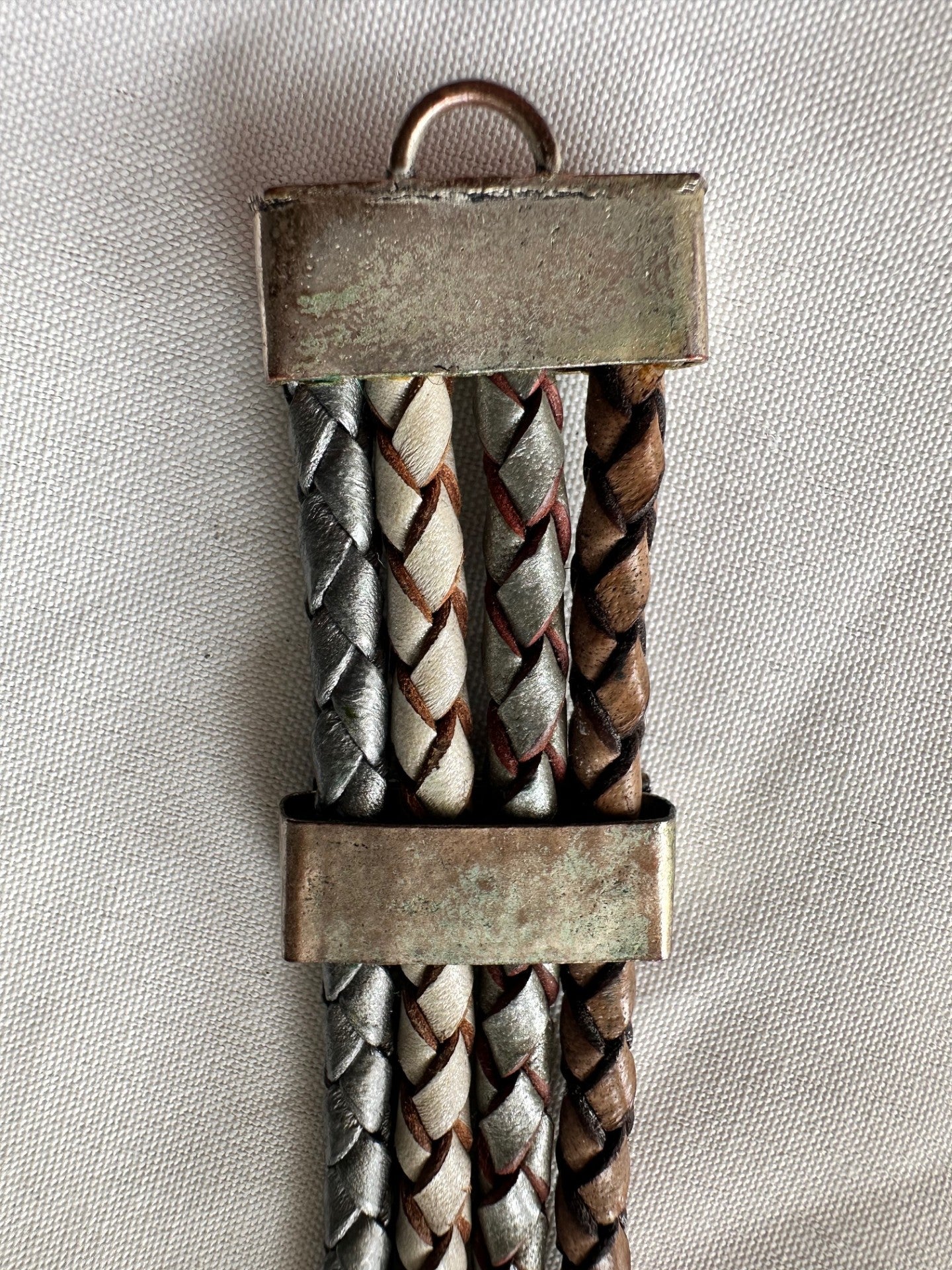 My66 “Strong + Proud” Braided Leather Bracelet