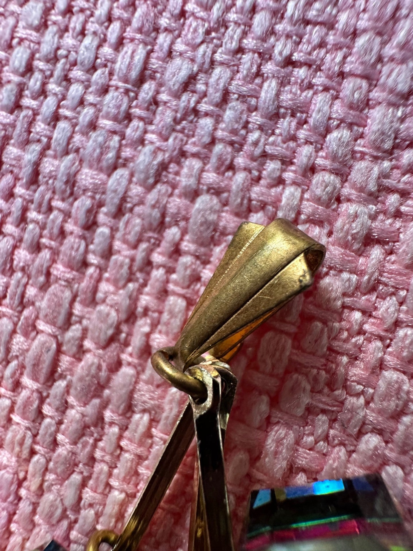 Vintage Aurora Borealis Crystal Pendant – 1950s